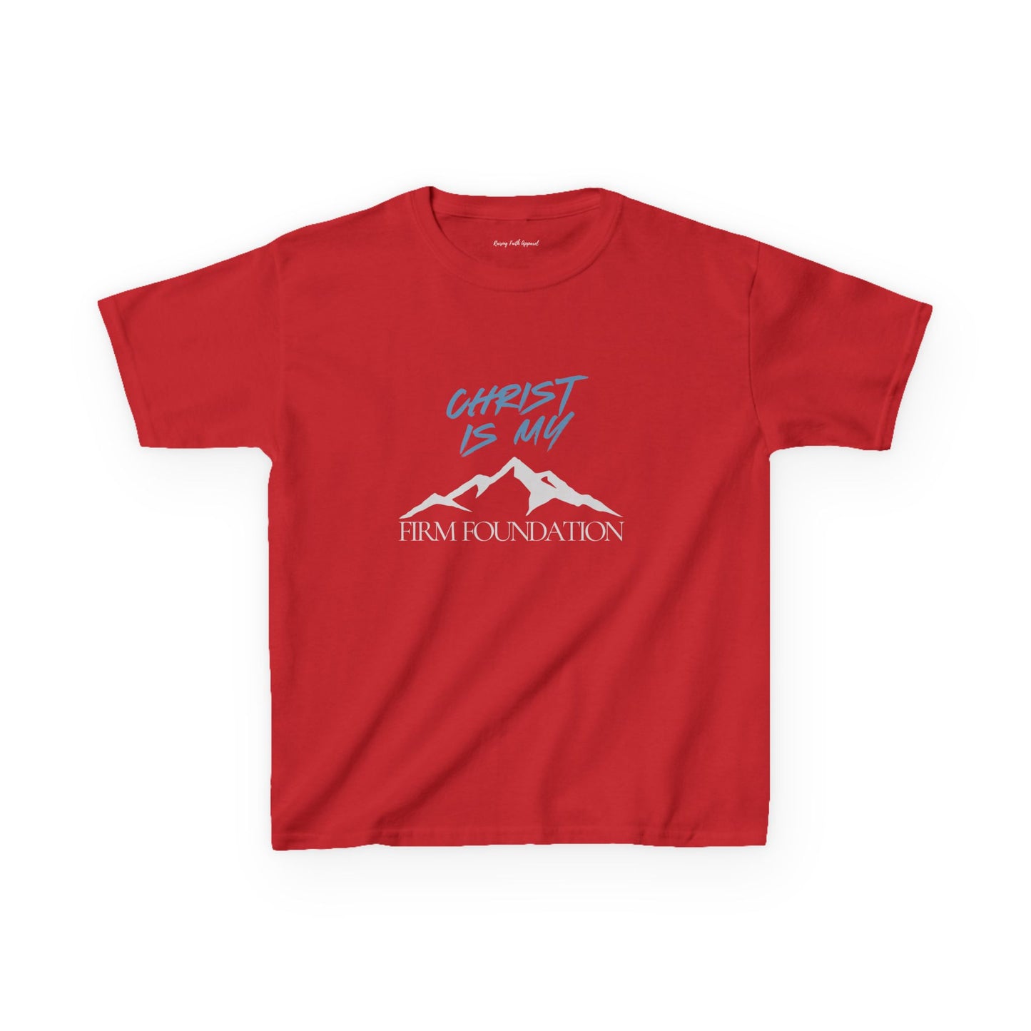 Christ Is My Firm Foundation Unisex Youth Heavy Cotton Tee