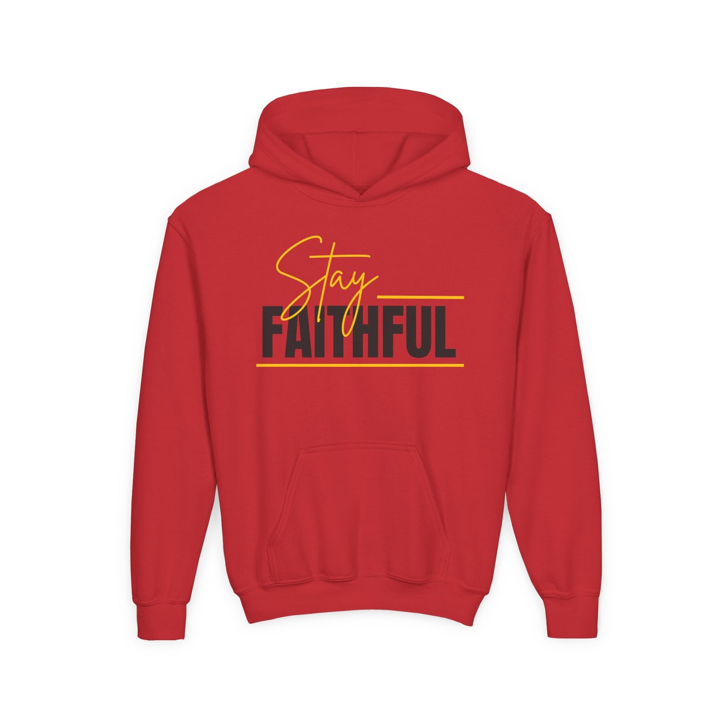 Stay Faithful Youth Unisex Heavy Blend Cotton Hoodie