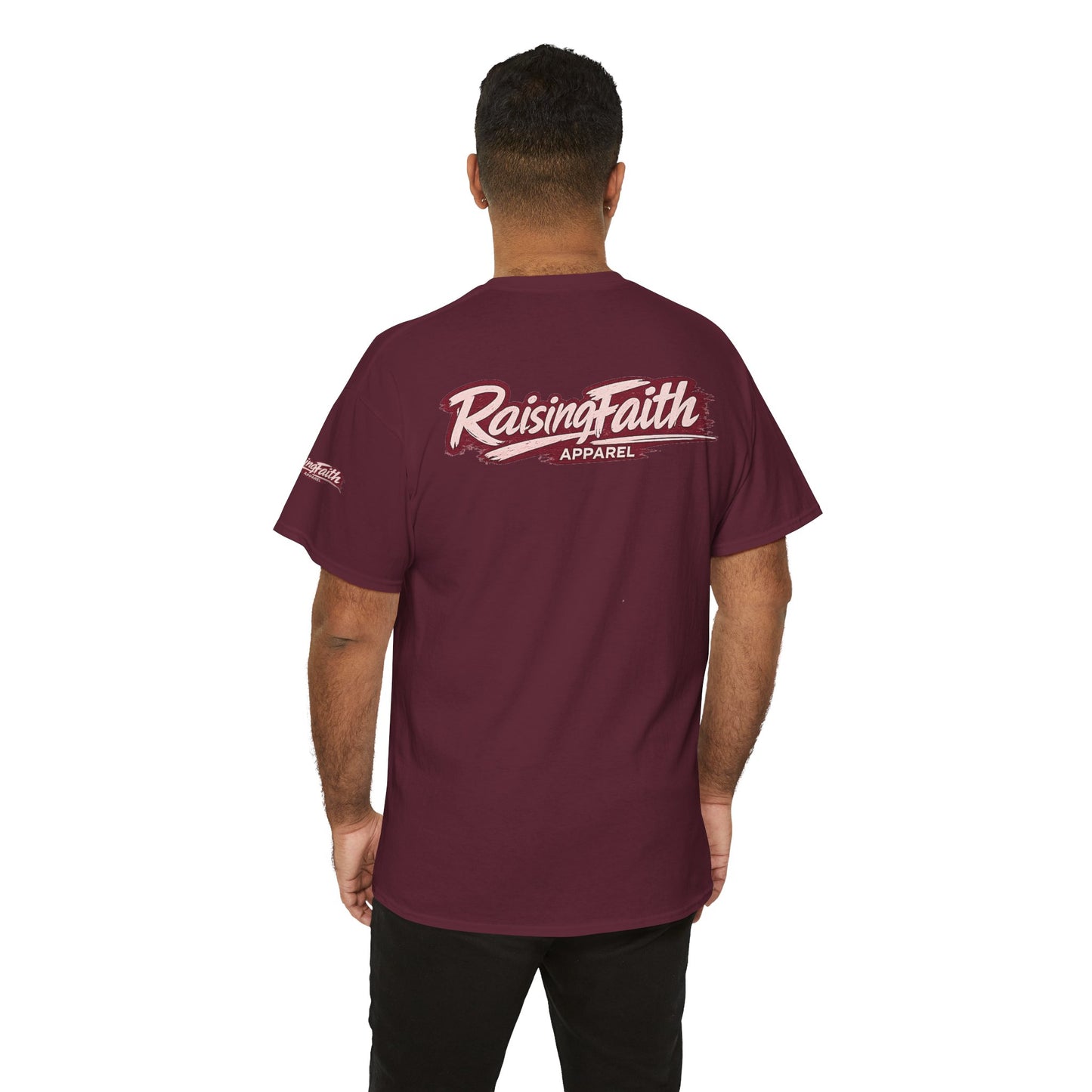 "God Don't Miss" Faith Adult Unisex T-Shirt- Maroon