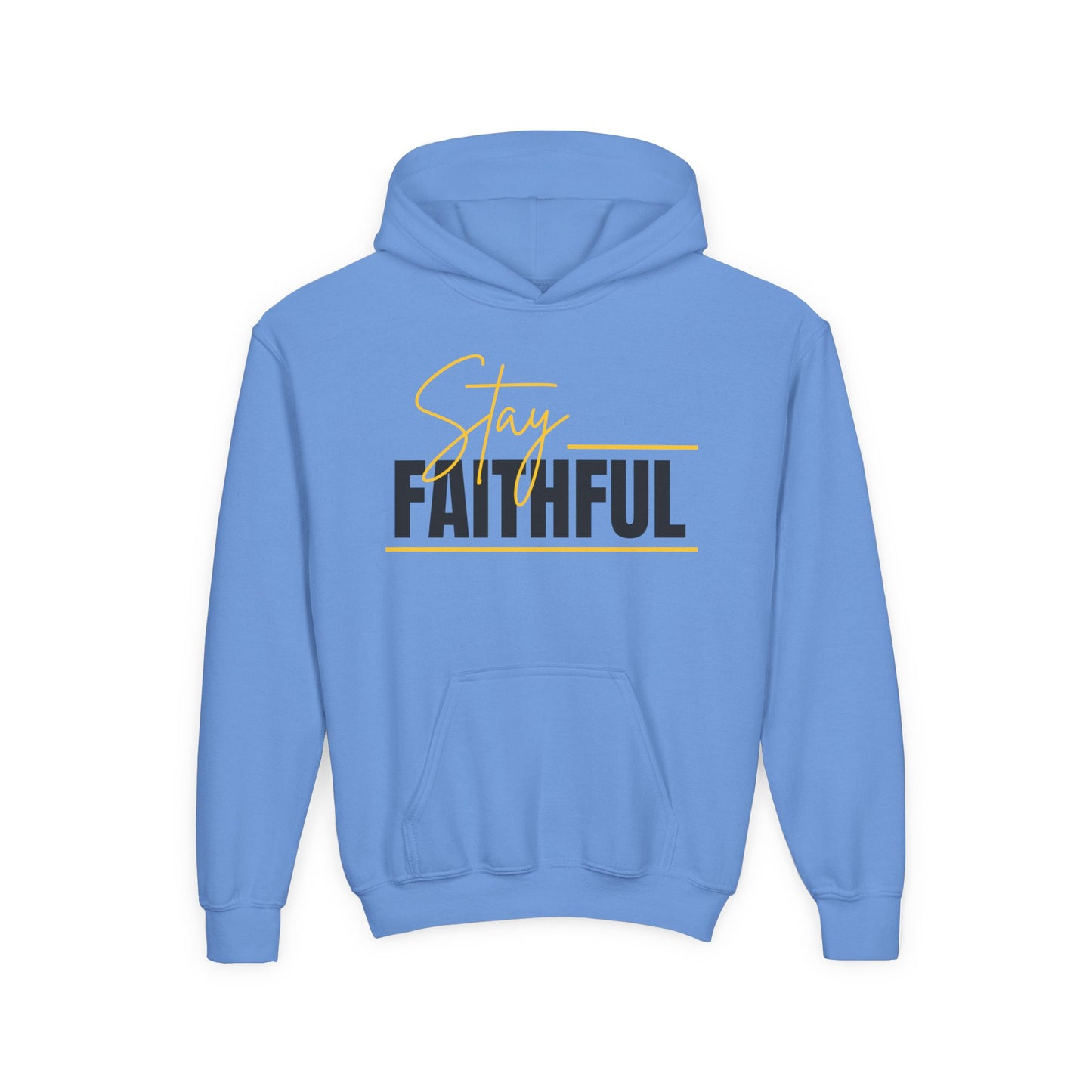 Stay Faithful Youth Unisex Heavy Blend Cotton Hoodie