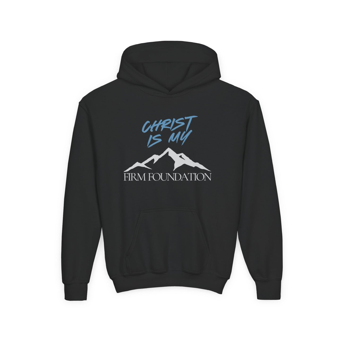 Christ Is My Firm Foundation Youth Unisex Heavy Blend Hoodie