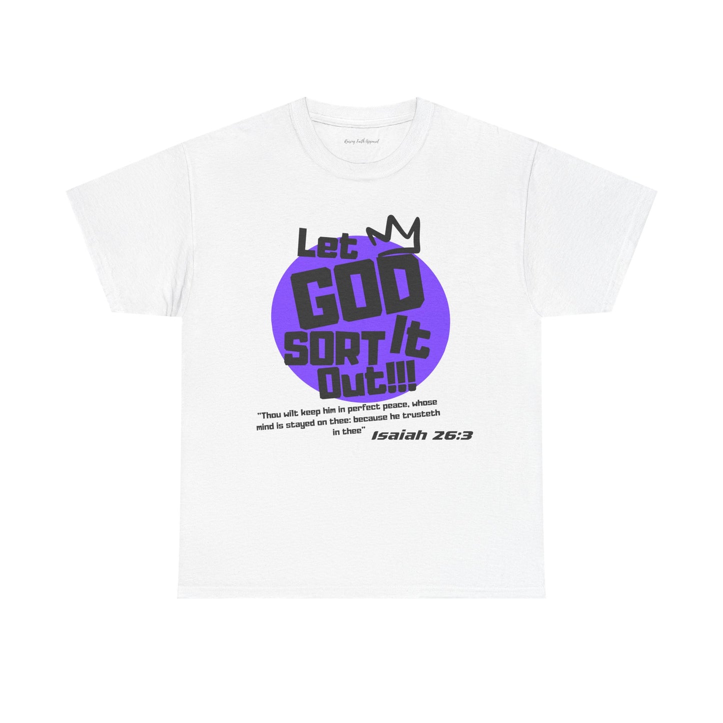 Let God Sort It Out Adult Unisex Heavy Cotton Tee
