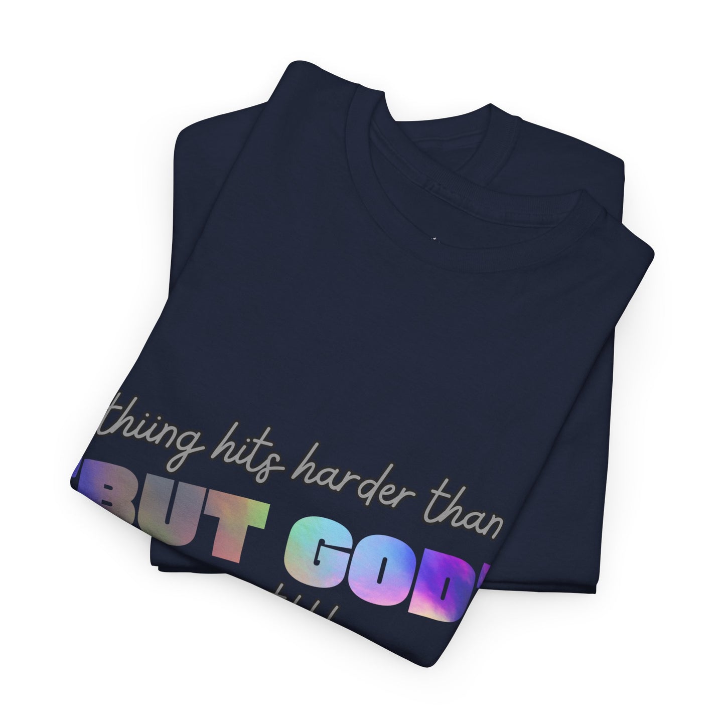 Inspirational Adult Unisex Heavy Cotton Tee - "BUT GOD"