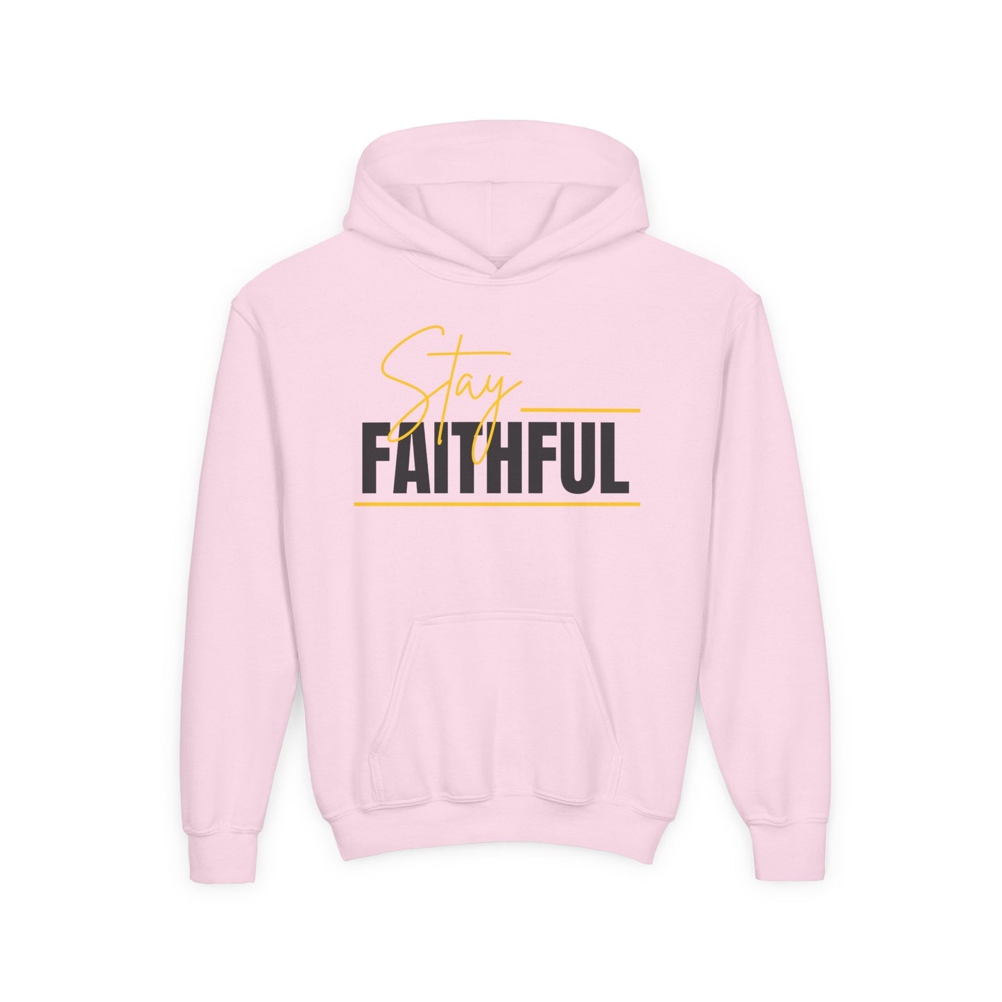 Stay Faithful Youth Unisex Heavy Blend Cotton Hoodie