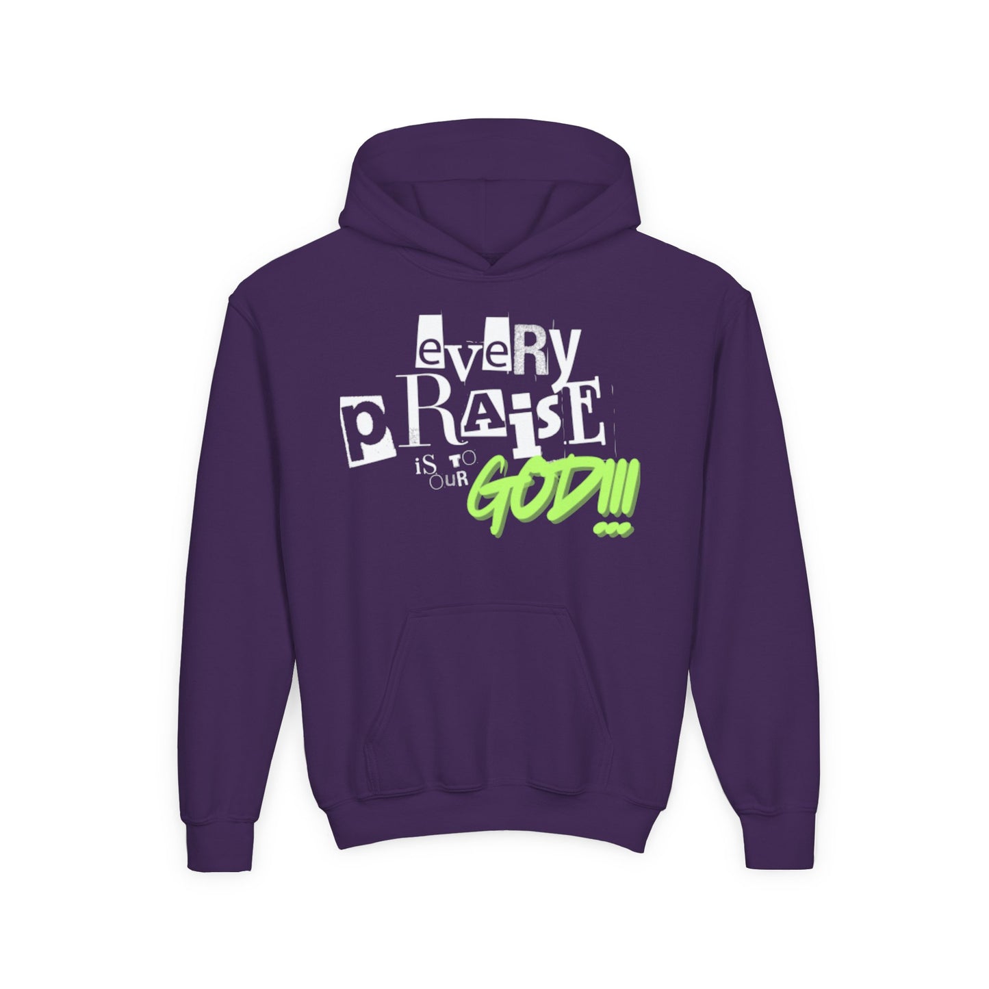 Every Praise Youth Unisex Hoodie- Youth Heavy Blend Hooded Sweatshirt