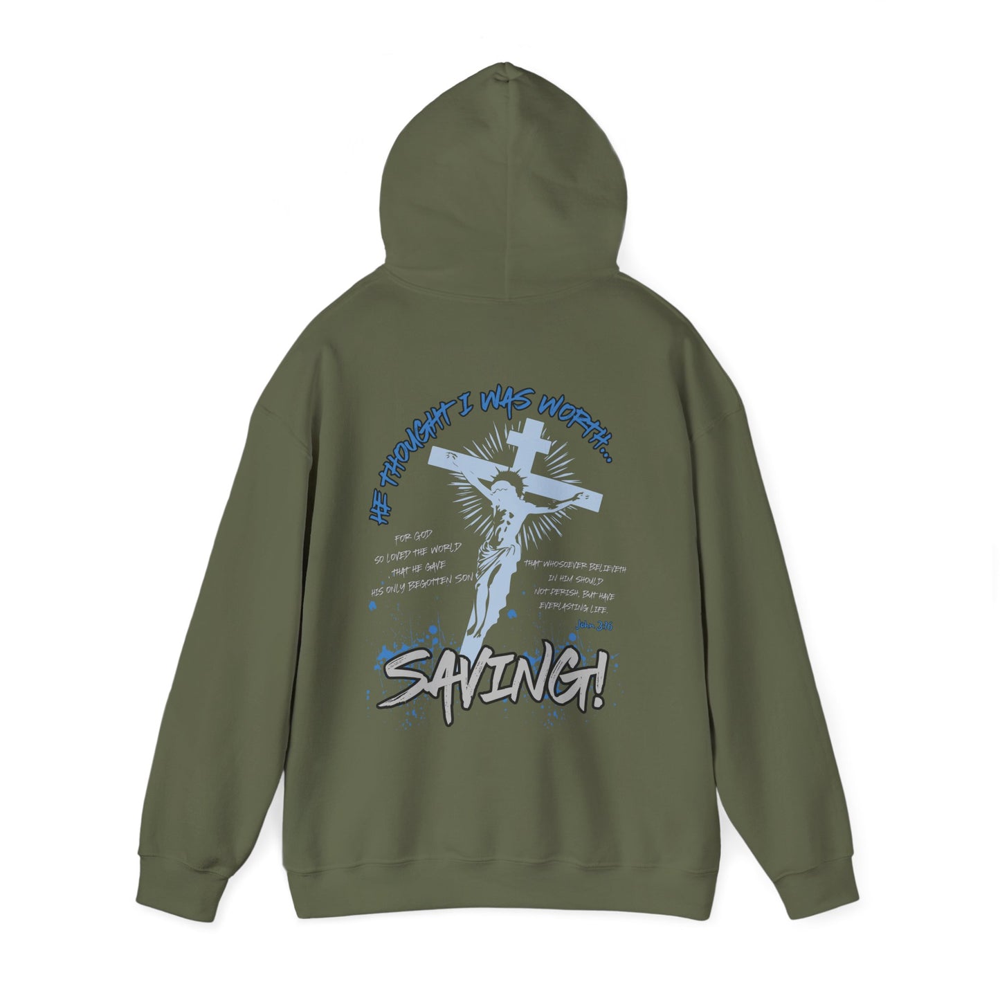 I was worth saving adult unisex hoodie