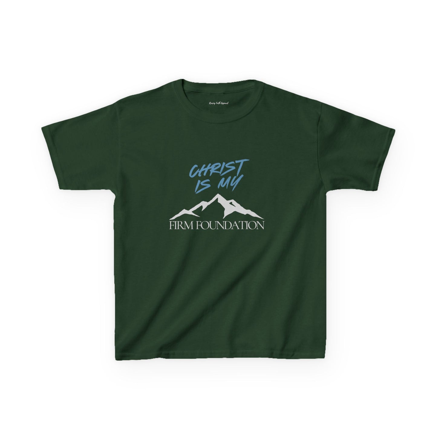 Christ Is My Firm Foundation Unisex Youth Heavy Cotton Tee