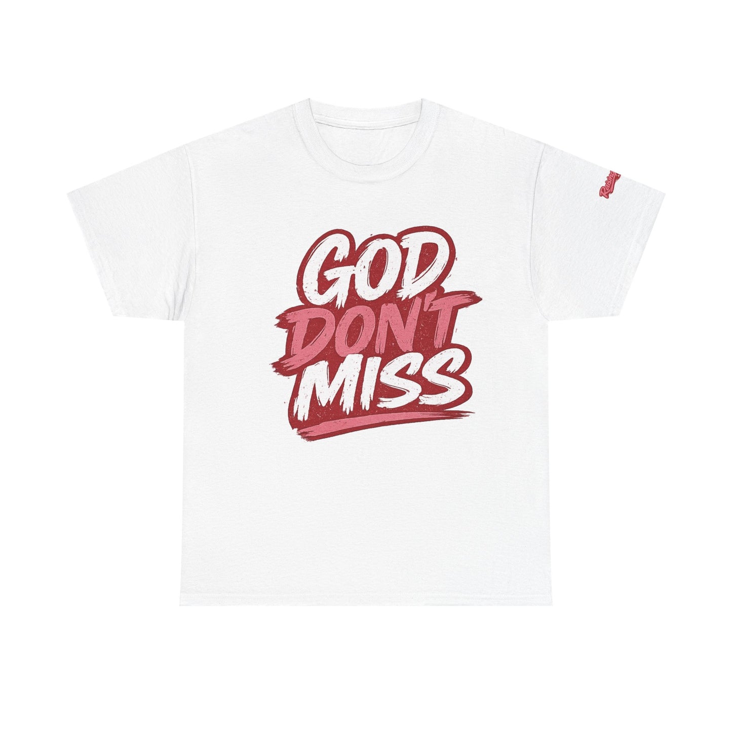 God Don't Miss Adult Unisex T‑Shirt – Red