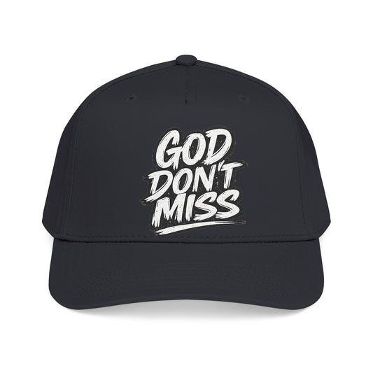 God Don't Miss Hat- Black