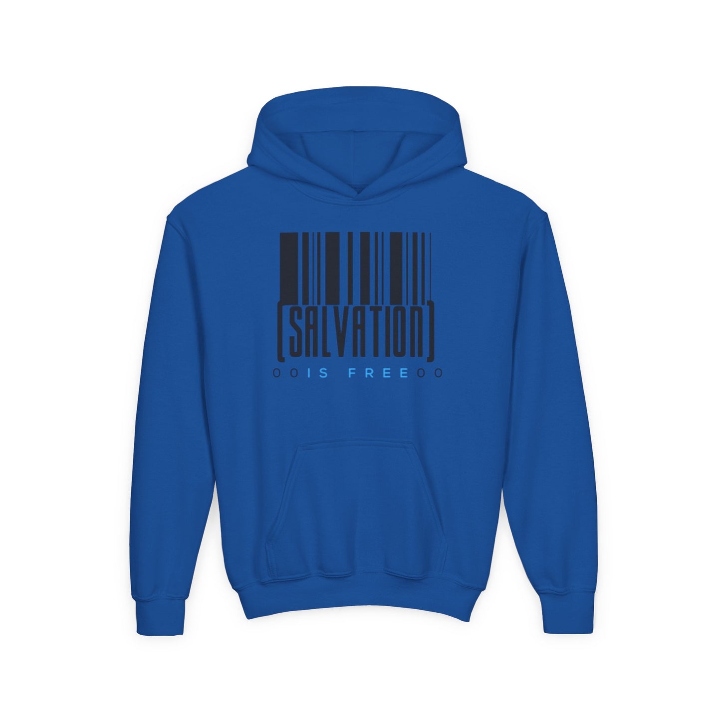 Salvation Is Free Youth Unisex Hoodie- Youth Heavy Blend Hooded Sweatshirt