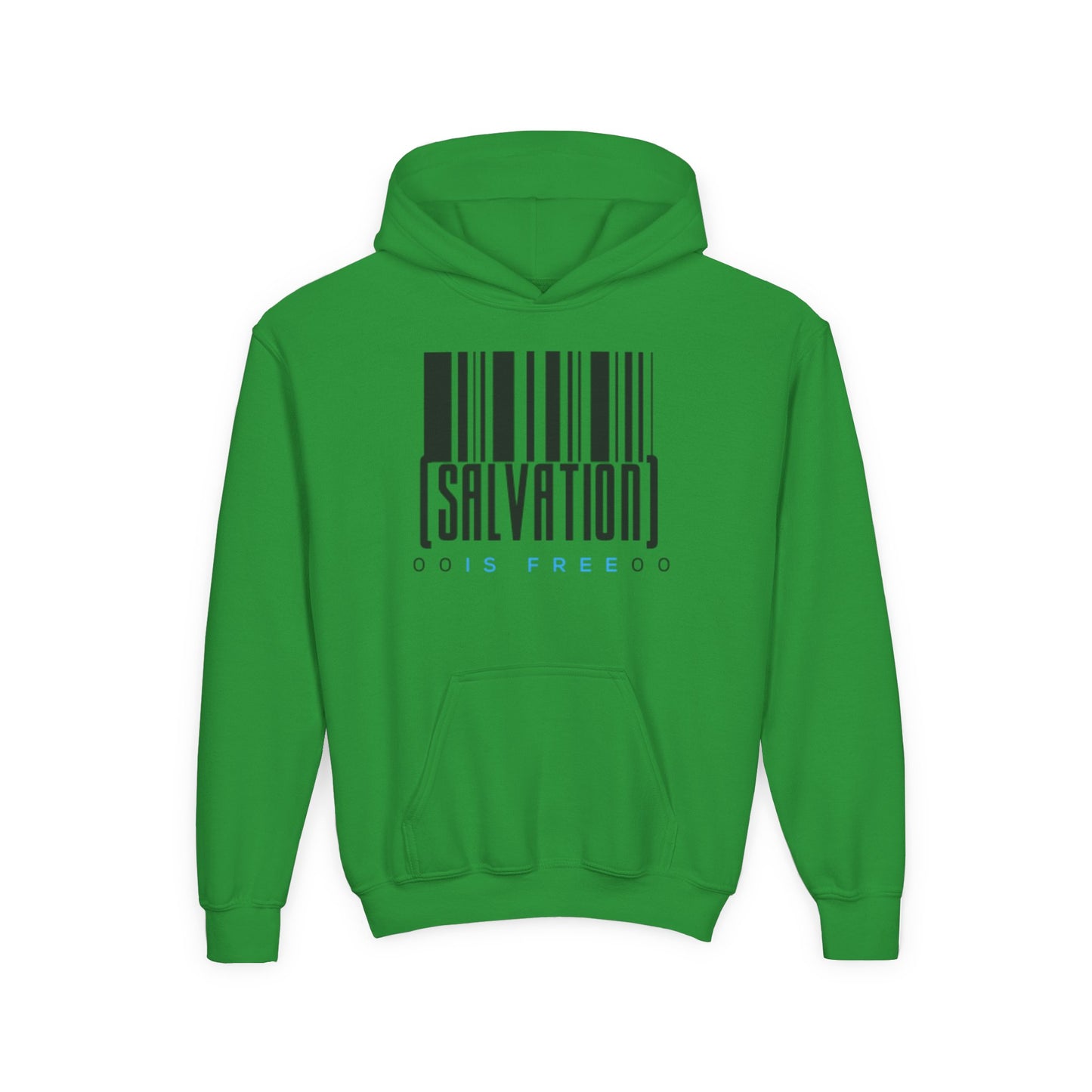Salvation Is Free Youth Unisex Hoodie- Youth Heavy Blend Hooded Sweatshirt
