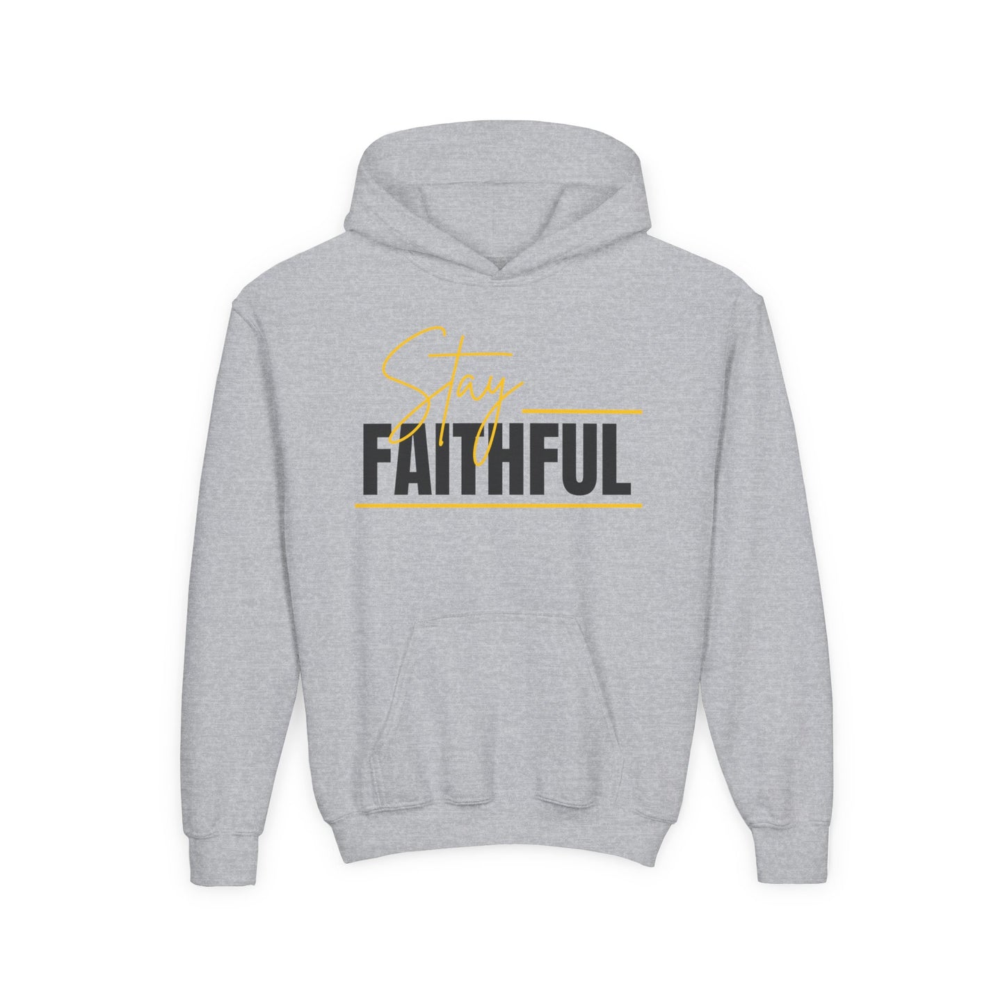 Stay Faithful Youth Unisex Heavy Blend Cotton Hoodie
