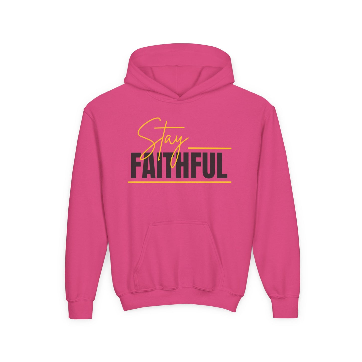 Stay Faithful Youth Unisex Heavy Blend Cotton Hoodie