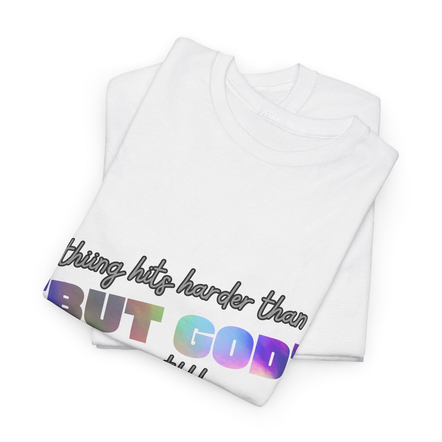 Inspirational Adult Unisex Heavy Cotton Tee - "BUT GOD"