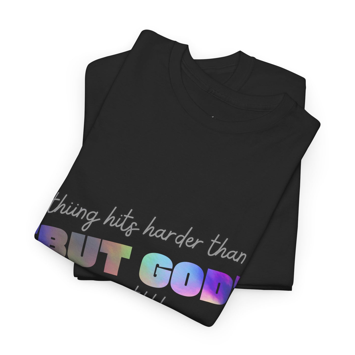 Inspirational Adult Unisex Heavy Cotton Tee - "BUT GOD"