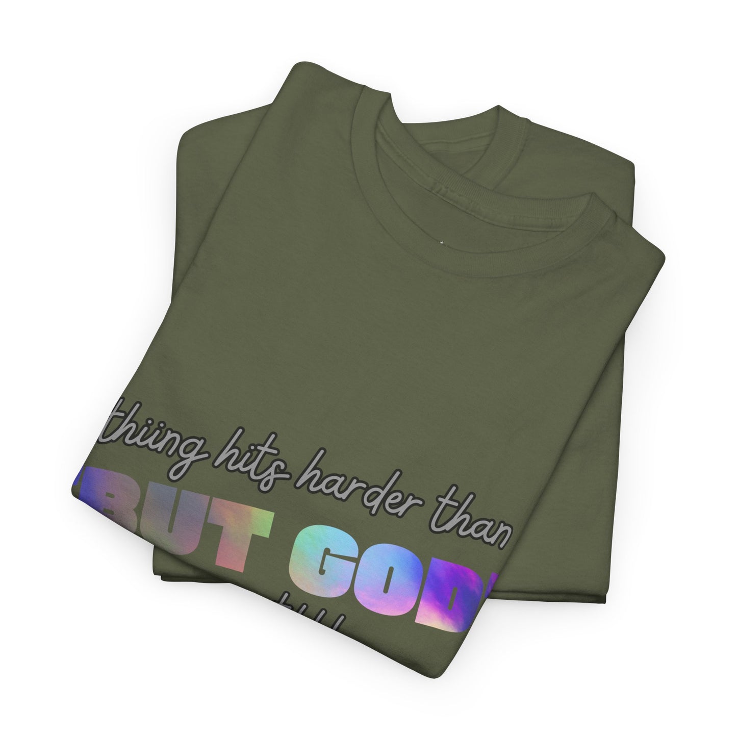 Inspirational Adult Unisex Heavy Cotton Tee - "BUT GOD"