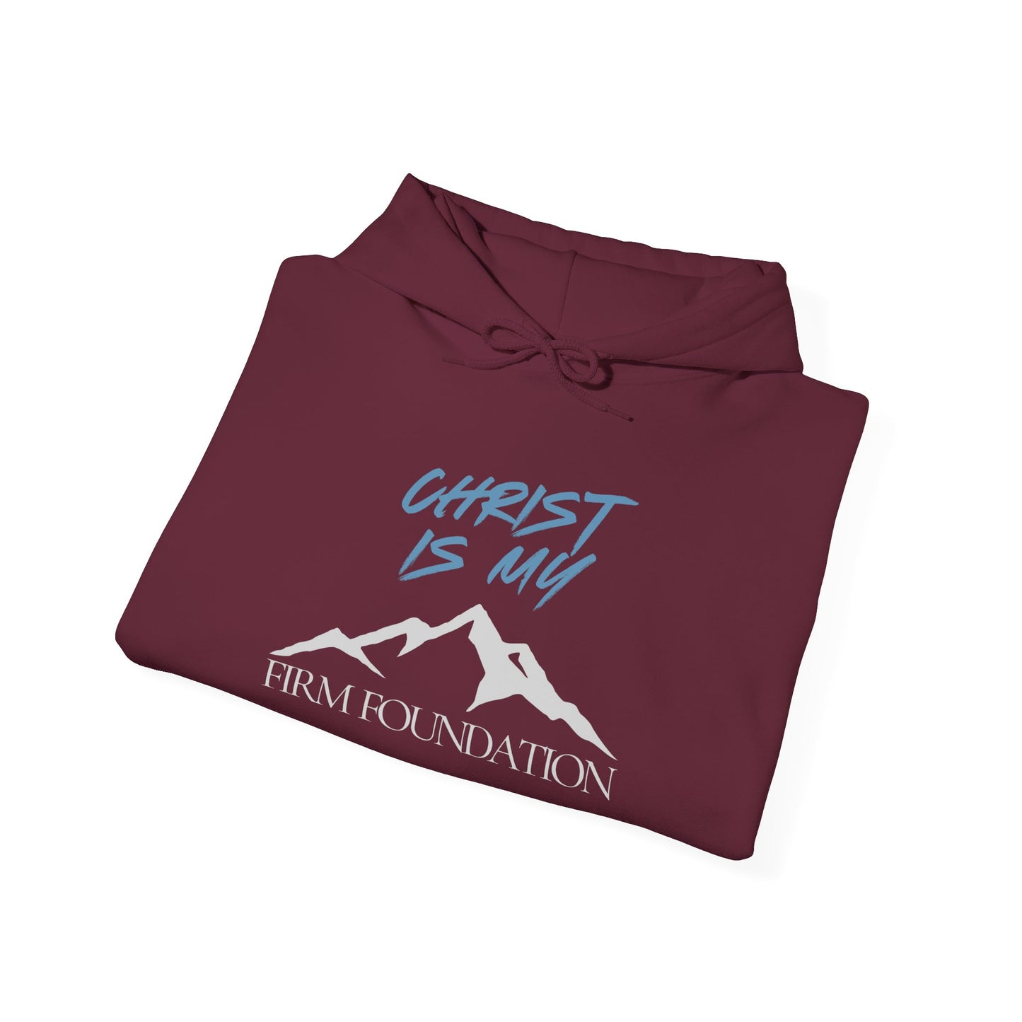 Christ Is My Firm Foundation Adult Unisex Hoodie- Unisex Heavy Blend Hooded Sweatshirt
