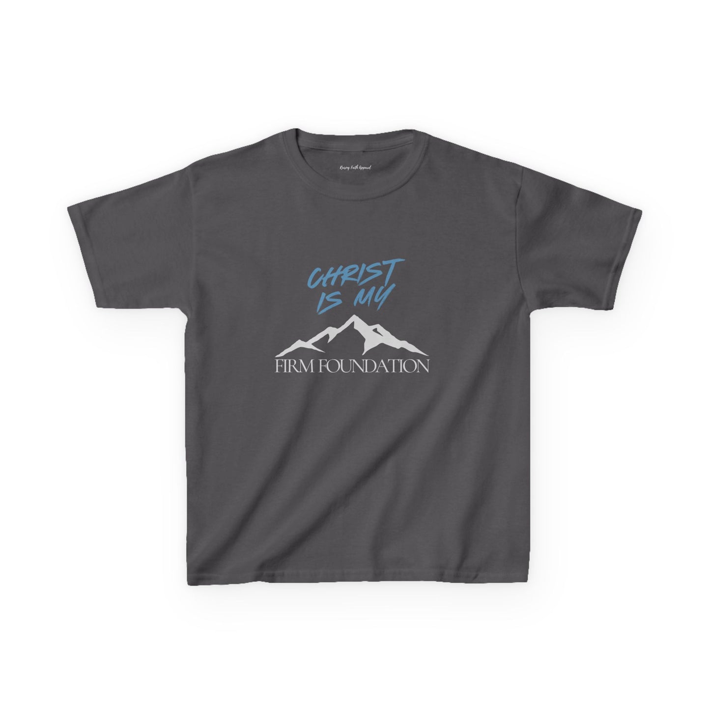 Christ Is My Firm Foundation Unisex Youth Heavy Cotton Tee