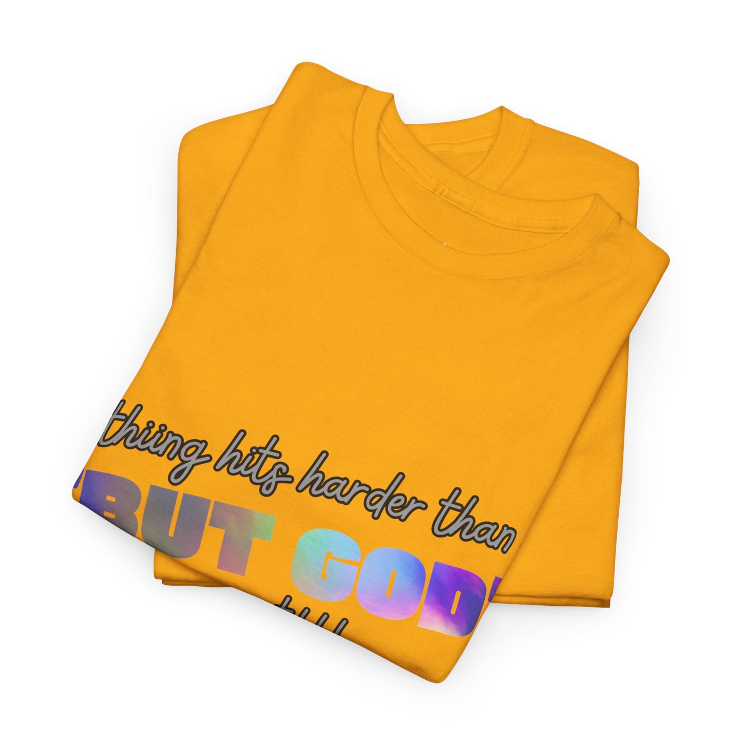 Inspirational Adult Unisex Heavy Cotton Tee - "BUT GOD"