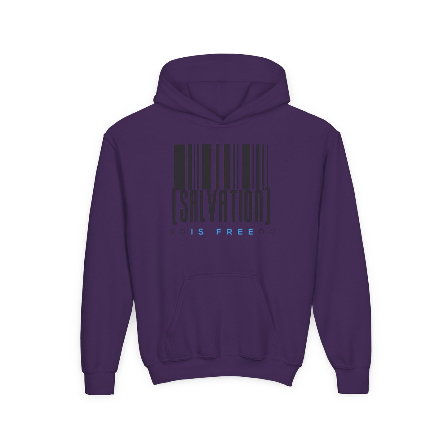 Salvation Is Free Youth Unisex Hoodie- Youth Heavy Blend Hooded Sweatshirt