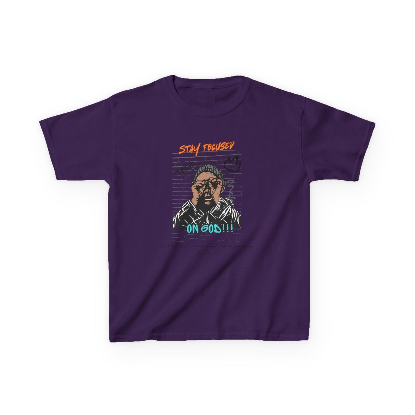 Stay Focused Youth Unisex Heavy Cotton Tee