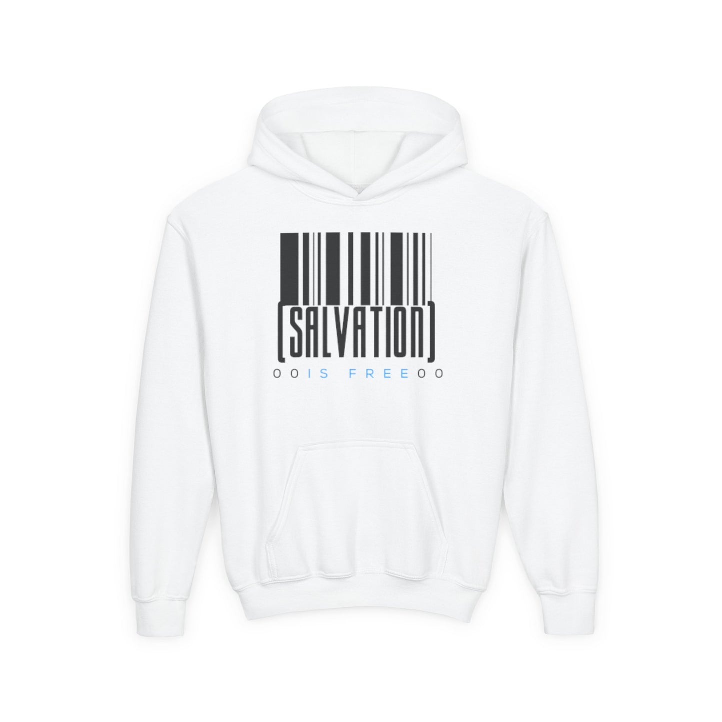 Salvation Is Free Youth Unisex Hoodie- Youth Heavy Blend Hooded Sweatshirt