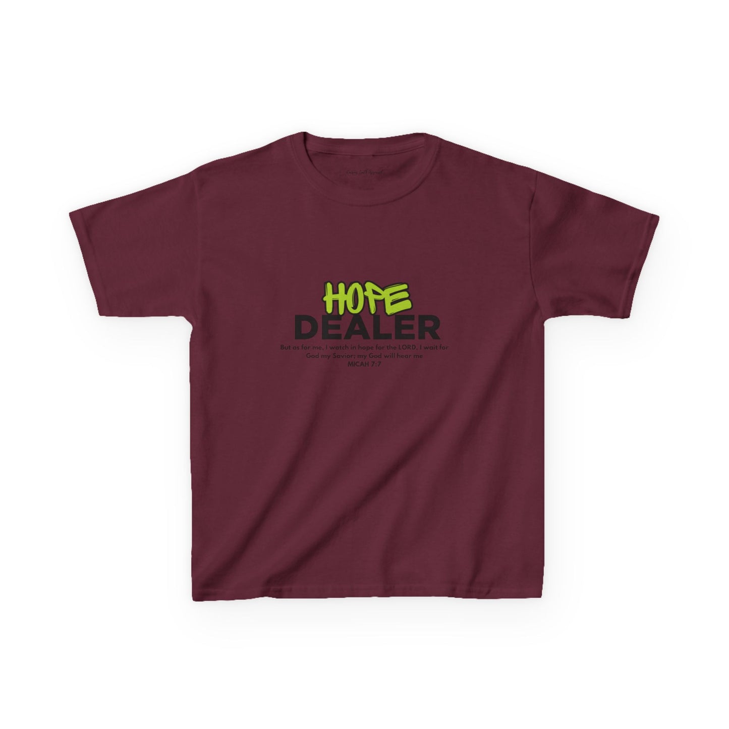 Hope Dealer Youth Unisex Tee- Youth Heavy Cotton Tee