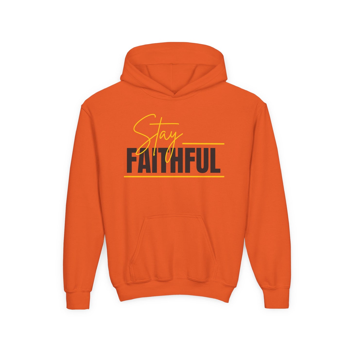Stay Faithful Youth Unisex Heavy Blend Cotton Hoodie
