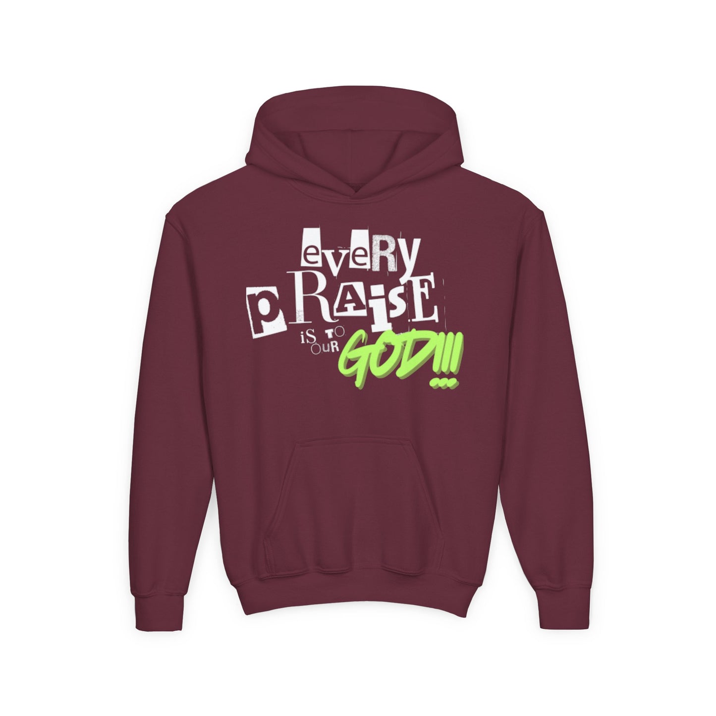 Every Praise Youth Unisex Hoodie- Youth Heavy Blend Hooded Sweatshirt