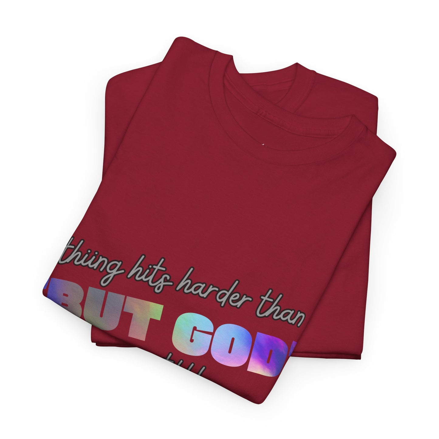 Inspirational Adult Unisex Heavy Cotton Tee - "BUT GOD"