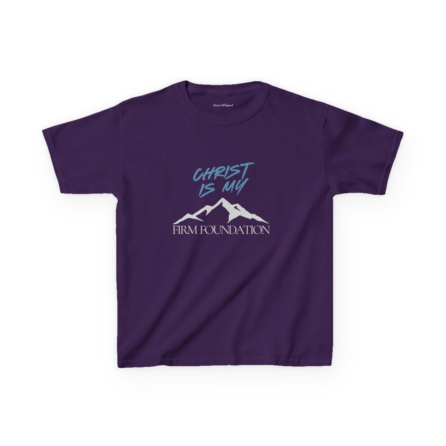 Christ Is My Firm Foundation Unisex Youth Heavy Cotton Tee