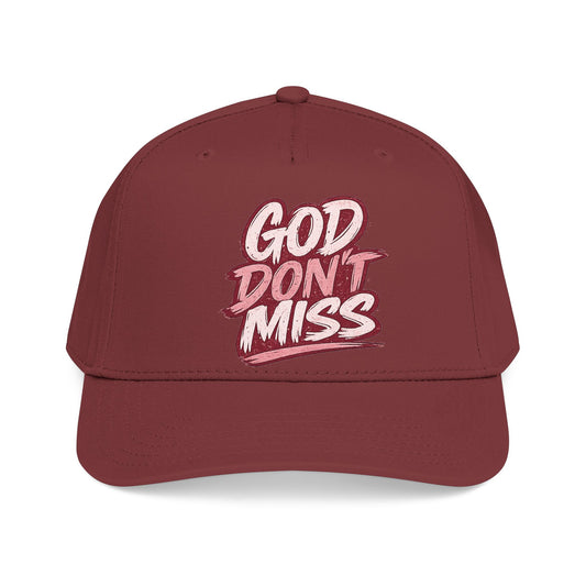 God Don't Miss Hat- Maroon
