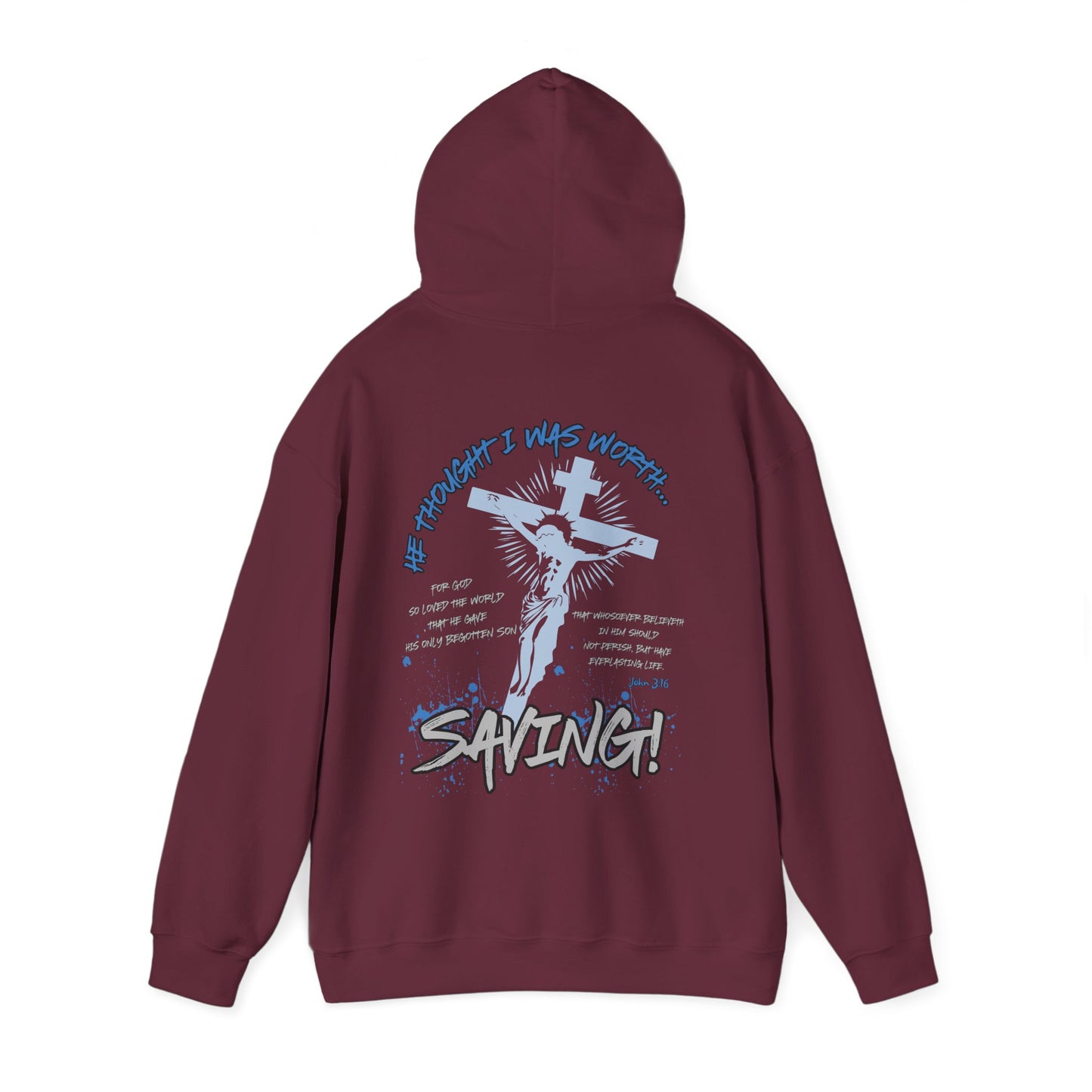 I was worth saving adult unisex hoodie