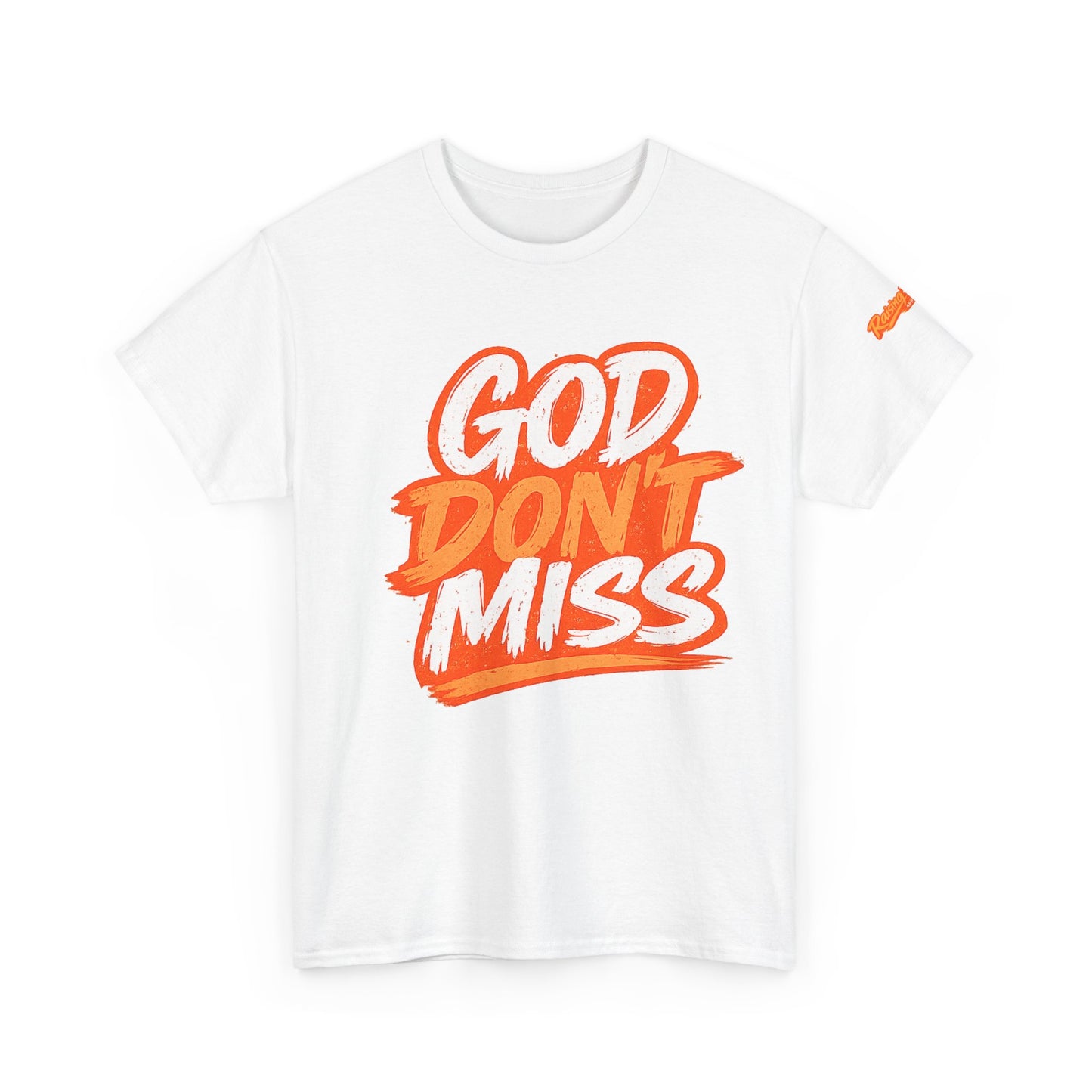 God Don't Miss Unisex Adult T-Shirt — Orange