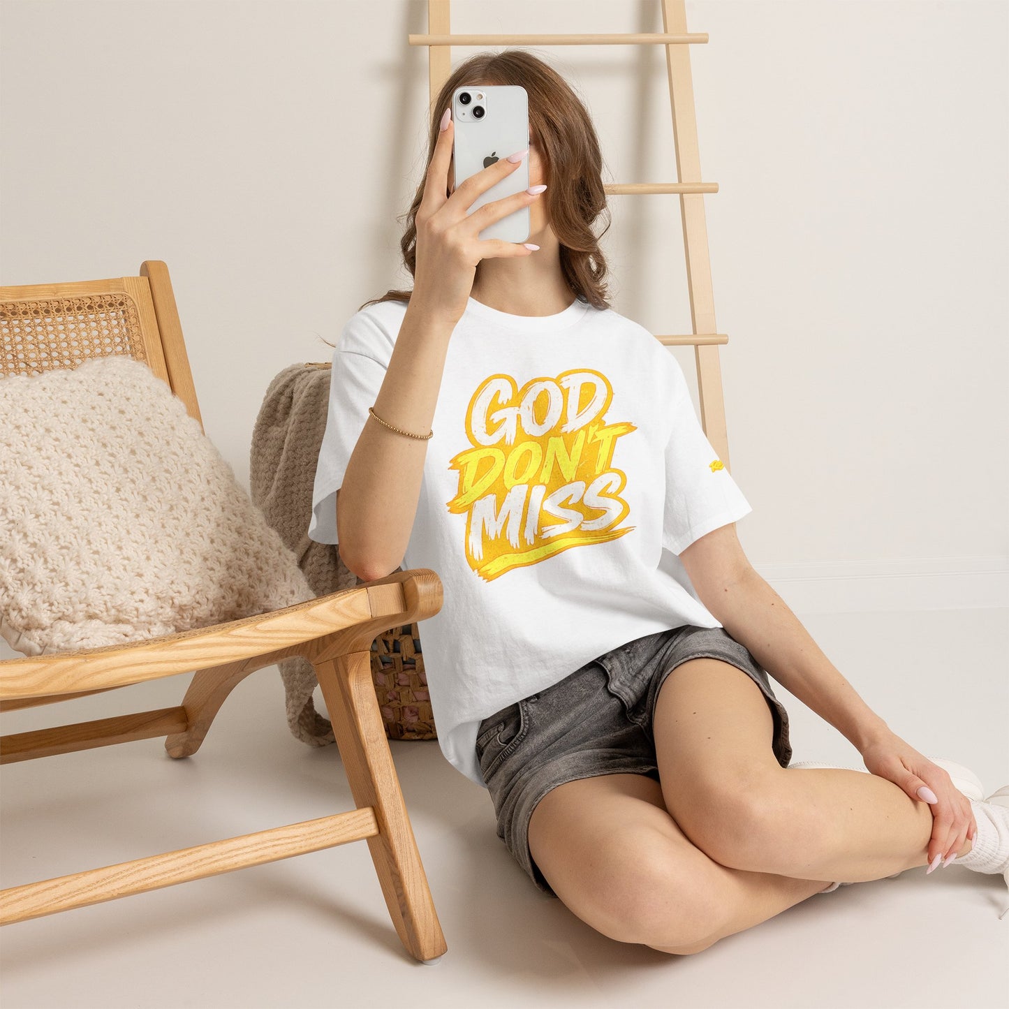God Don't Miss T-Shirt Adult Unisex T-Shirt — Yellow