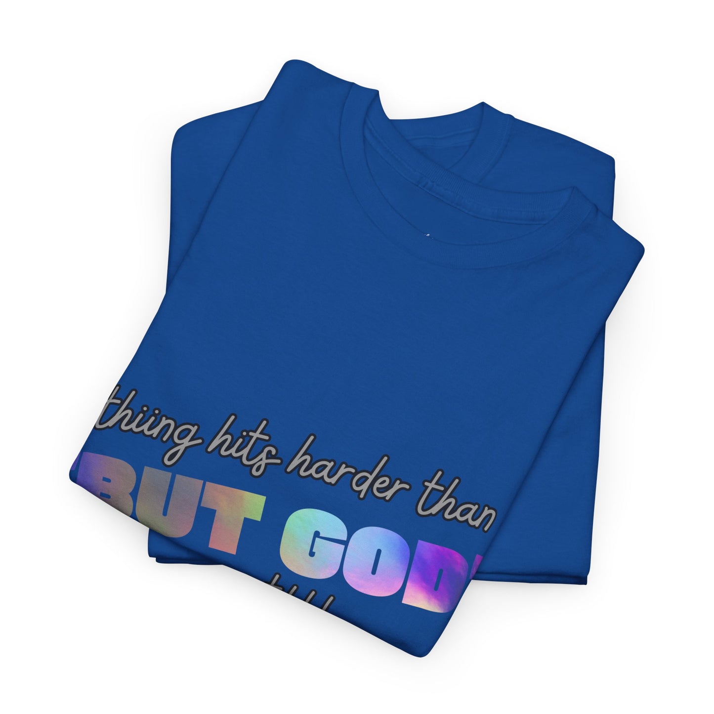 Inspirational Adult Unisex Heavy Cotton Tee - "BUT GOD"