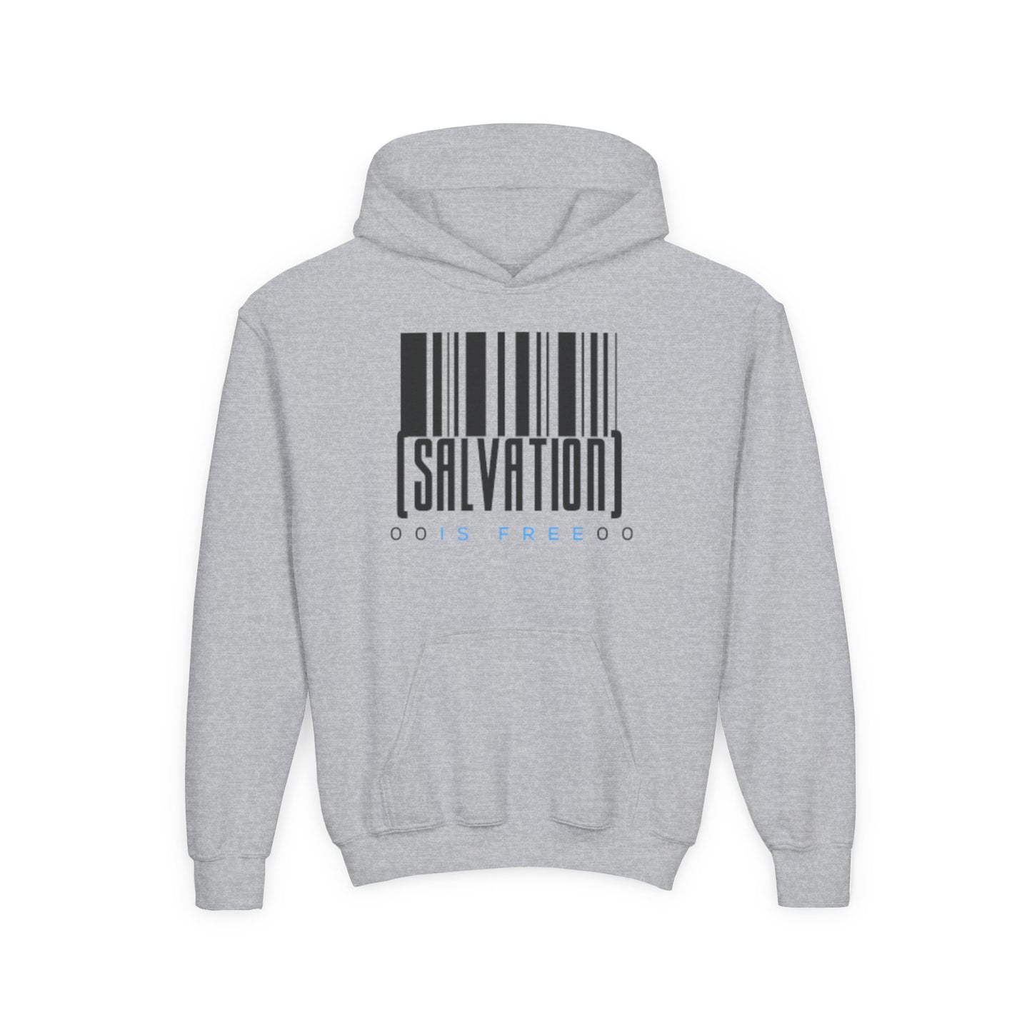 Salvation Is Free Youth Unisex Hoodie- Youth Heavy Blend Hooded Sweatshirt