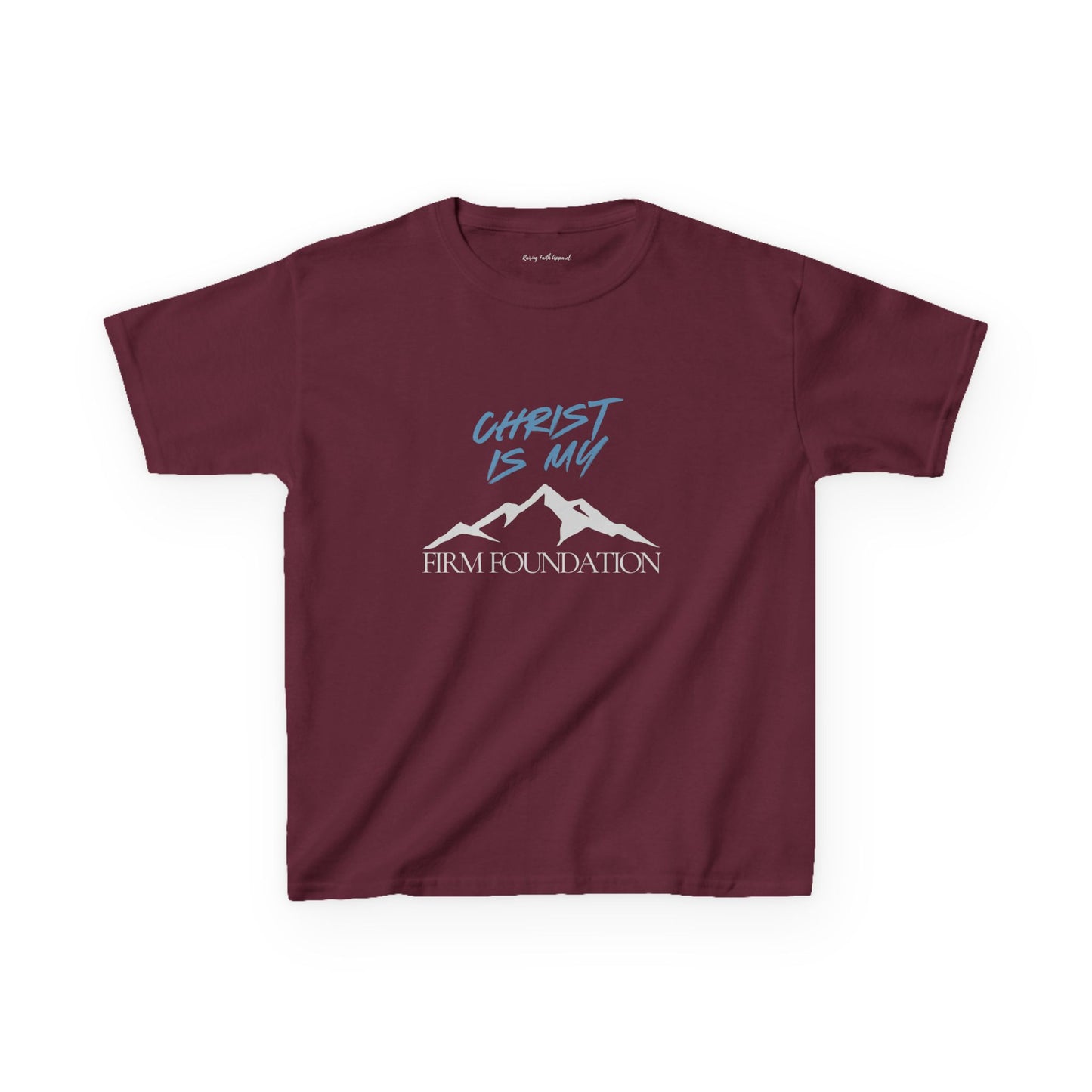 Christ Is My Firm Foundation Unisex Youth Heavy Cotton Tee