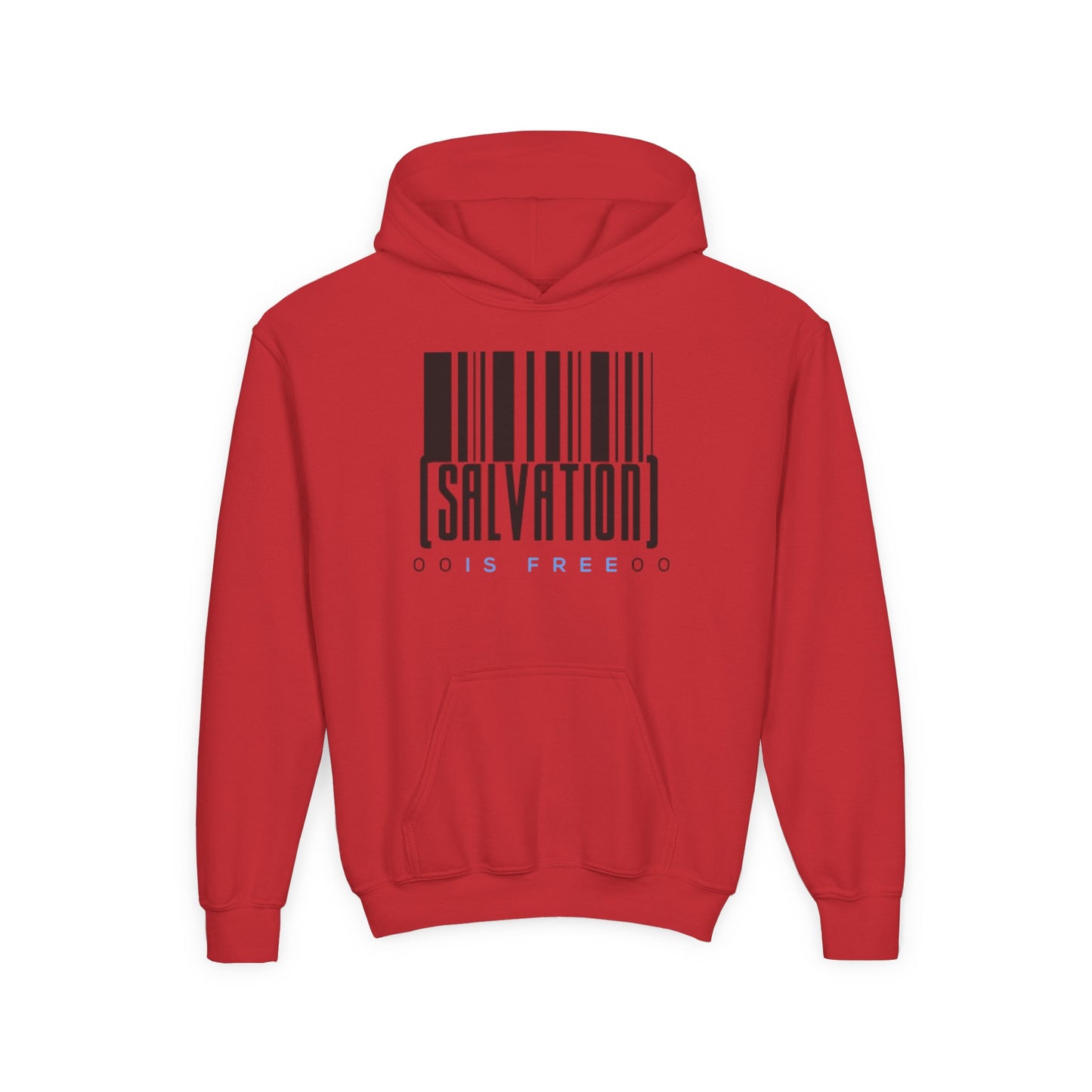Salvation Is Free Youth Unisex Hoodie- Youth Heavy Blend Hooded Sweatshirt