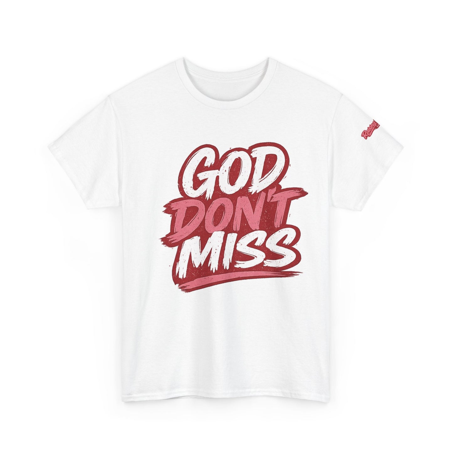 God Don't Miss Adult Unisex T‑Shirt – Red