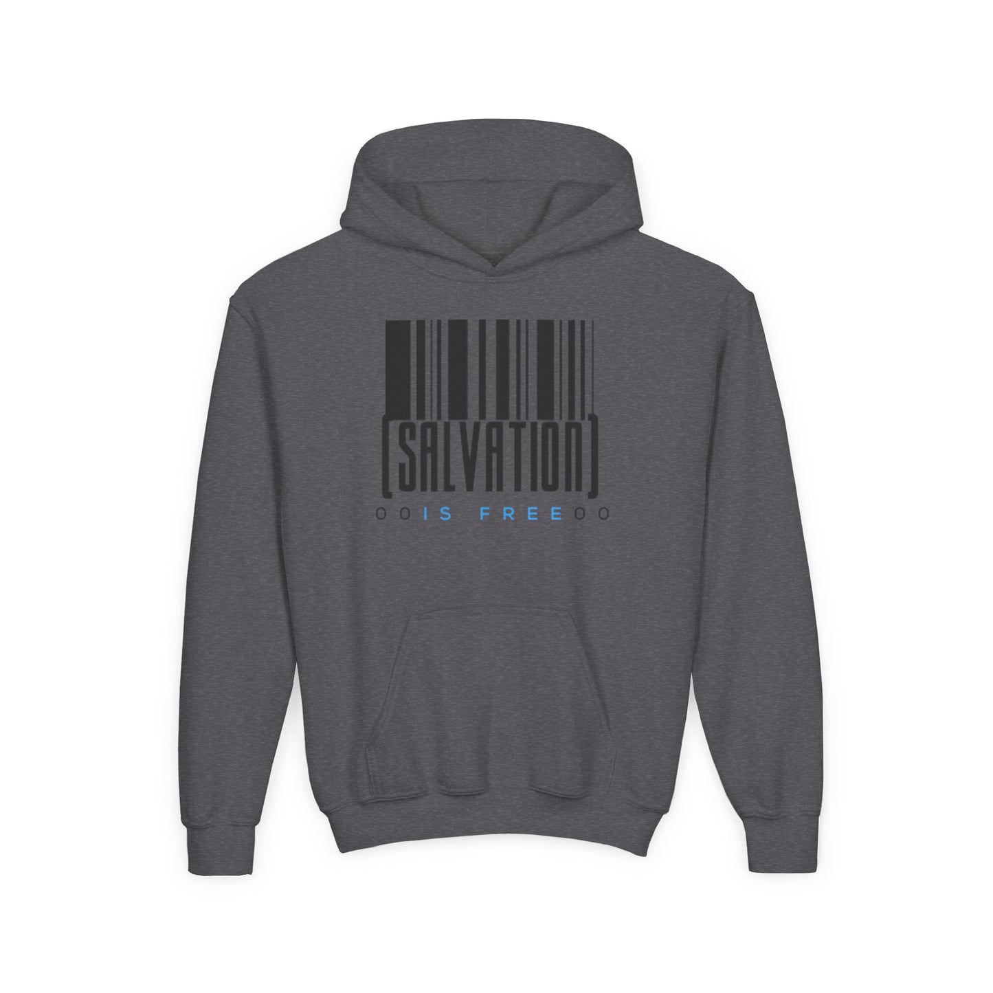 Salvation Is Free Youth Unisex Hoodie- Youth Heavy Blend Hooded Sweatshirt