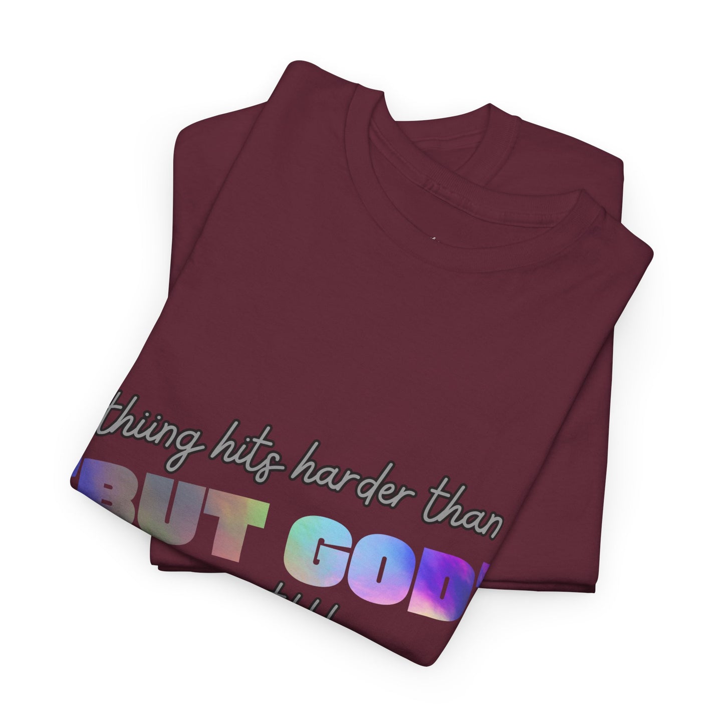 Inspirational Adult Unisex Heavy Cotton Tee - "BUT GOD"