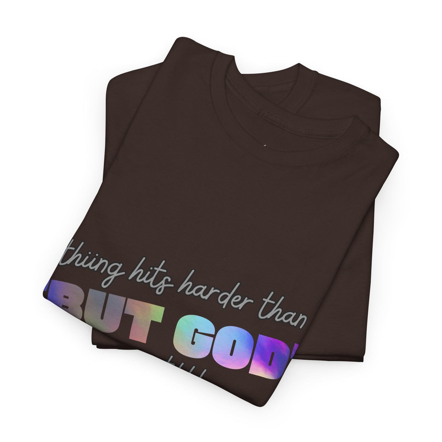 Inspirational Adult Unisex Heavy Cotton Tee - "BUT GOD"
