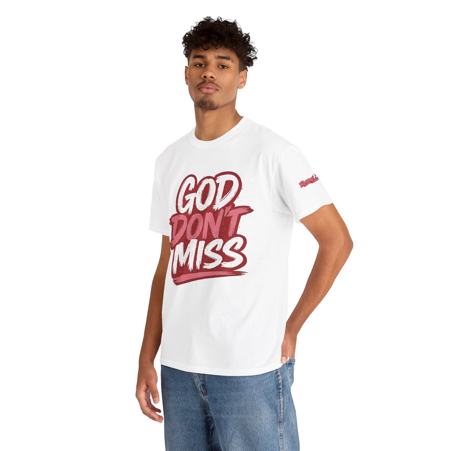 God Don't Miss Adult Unisex T‑Shirt – Red
