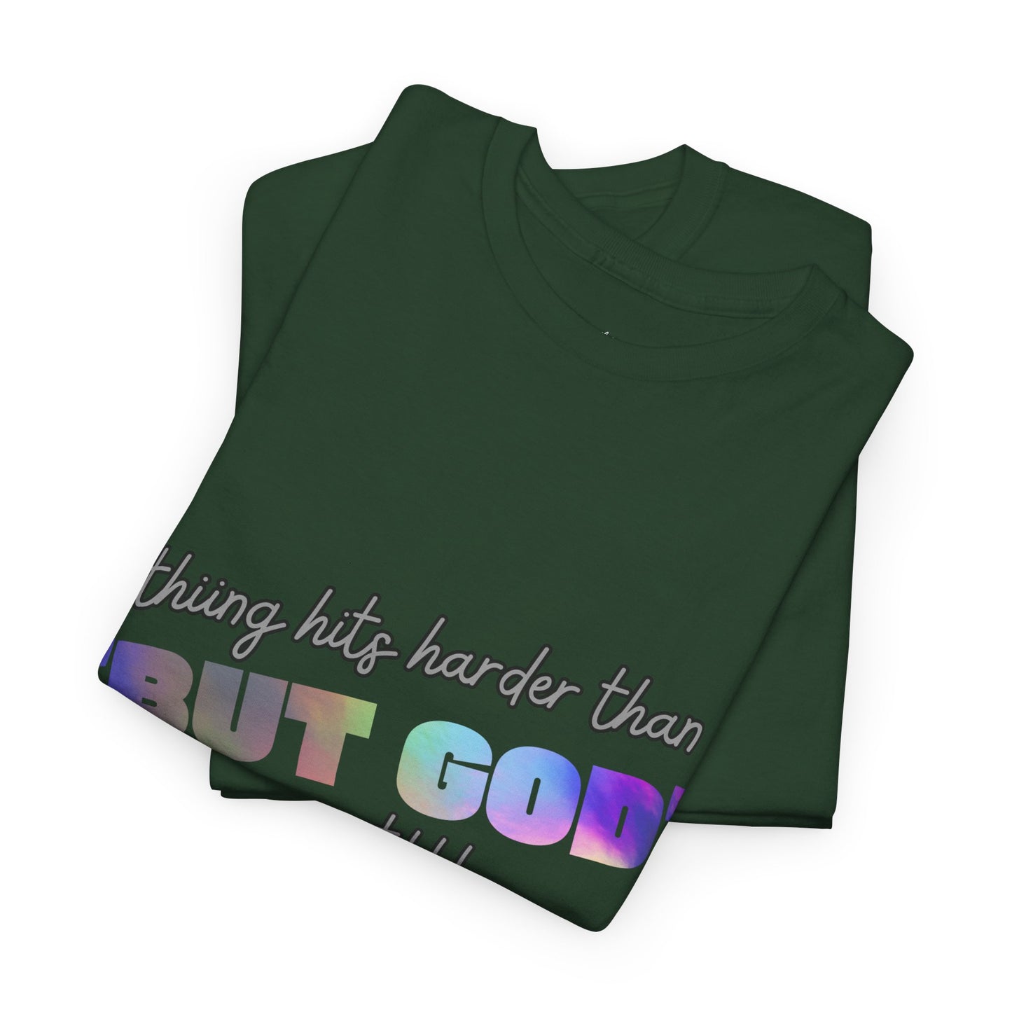 Inspirational Adult Unisex Heavy Cotton Tee - "BUT GOD"