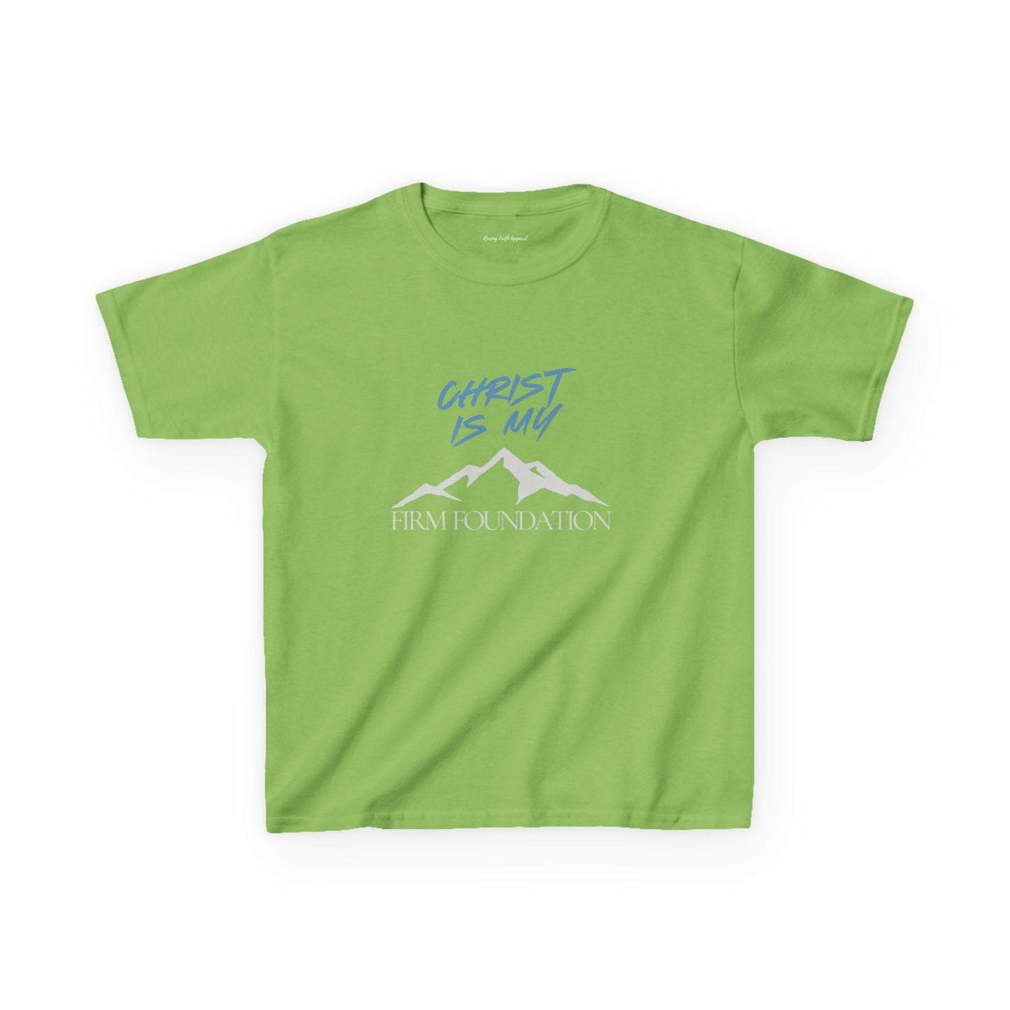 Christ Is My Firm Foundation Unisex Youth Heavy Cotton Tee