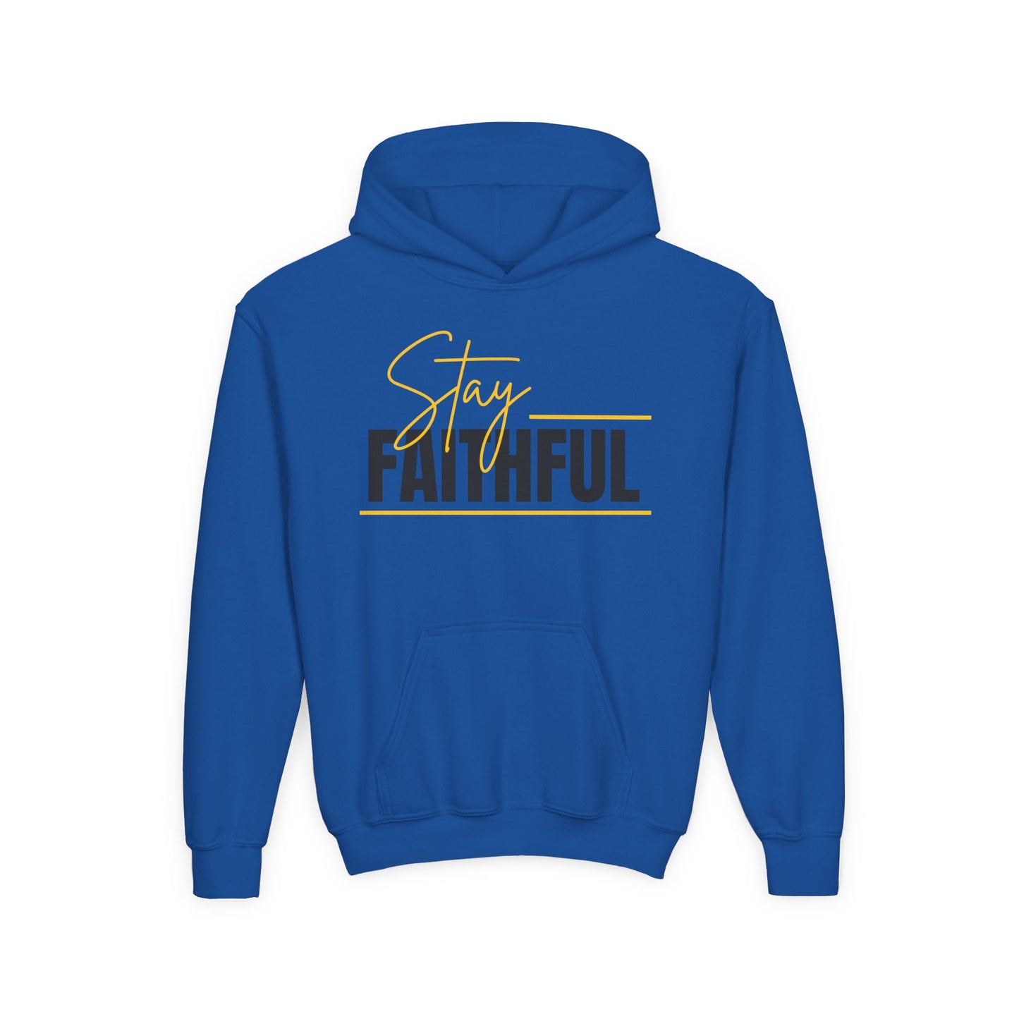 Stay Faithful Youth Unisex Heavy Blend Cotton Hoodie