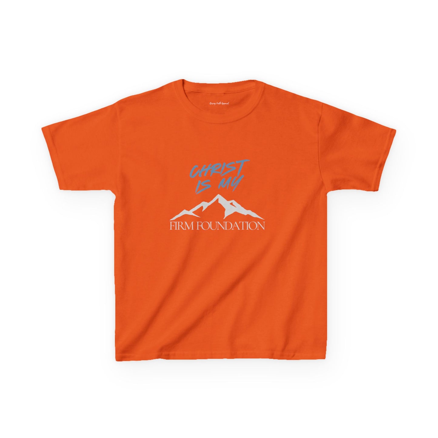 Christ Is My Firm Foundation Unisex Youth Heavy Cotton Tee