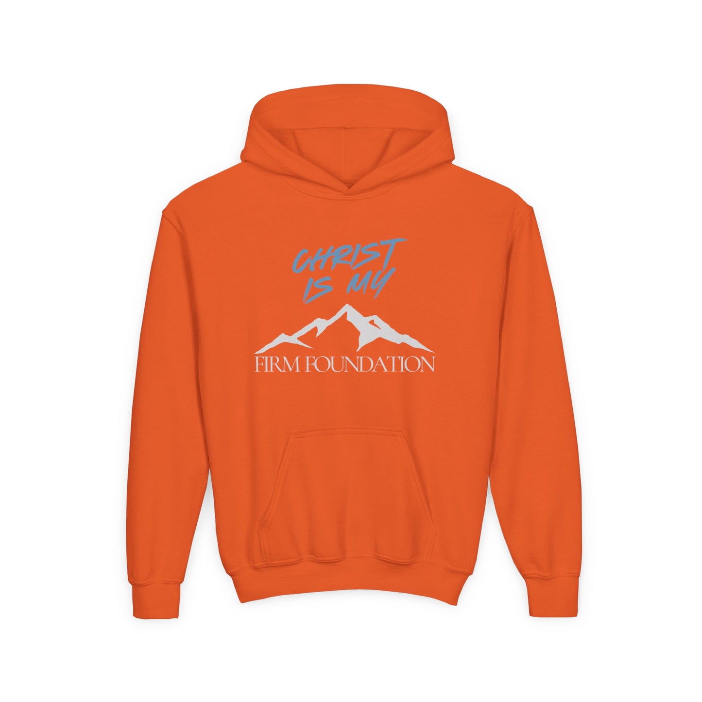 Christ Is My Firm Foundation Youth Unisex Heavy Blend Hoodie