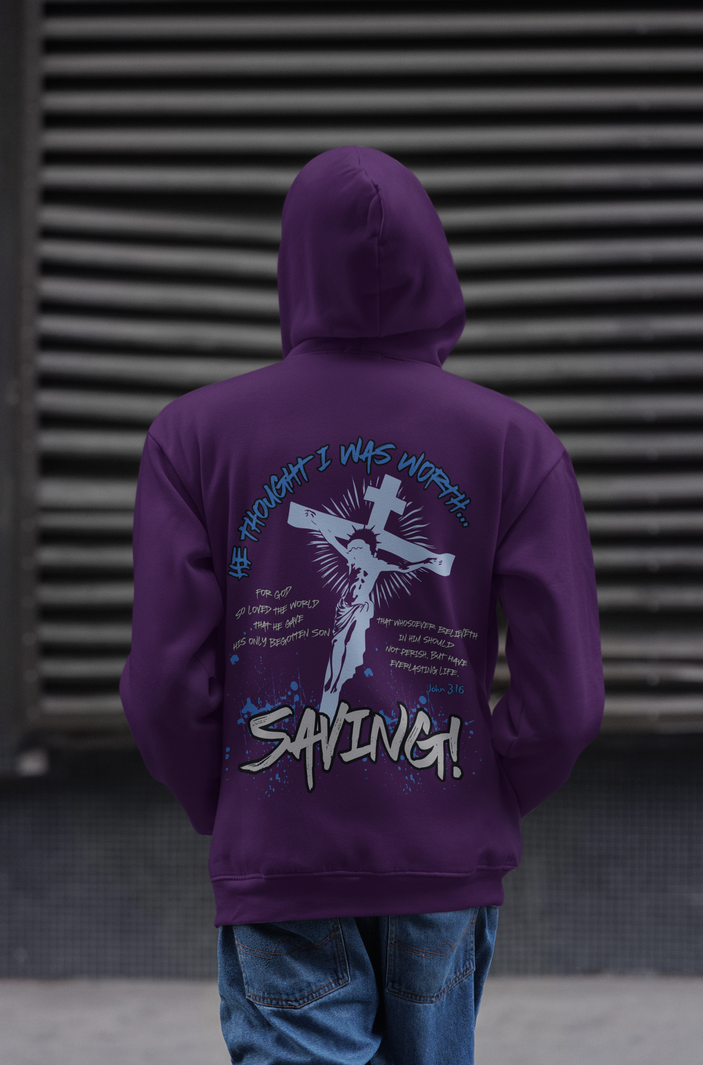 I was worth saving adult unisex hoodie